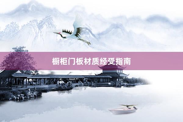 橱柜门板材质经受指南
