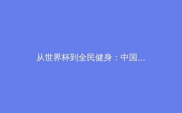 从世界杯到全民健身：中国体育产业的数字化转型与价值重塑 - 3